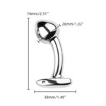 Plug Anal Metalico chico Curvo (PMC-CV) - Imagen 2