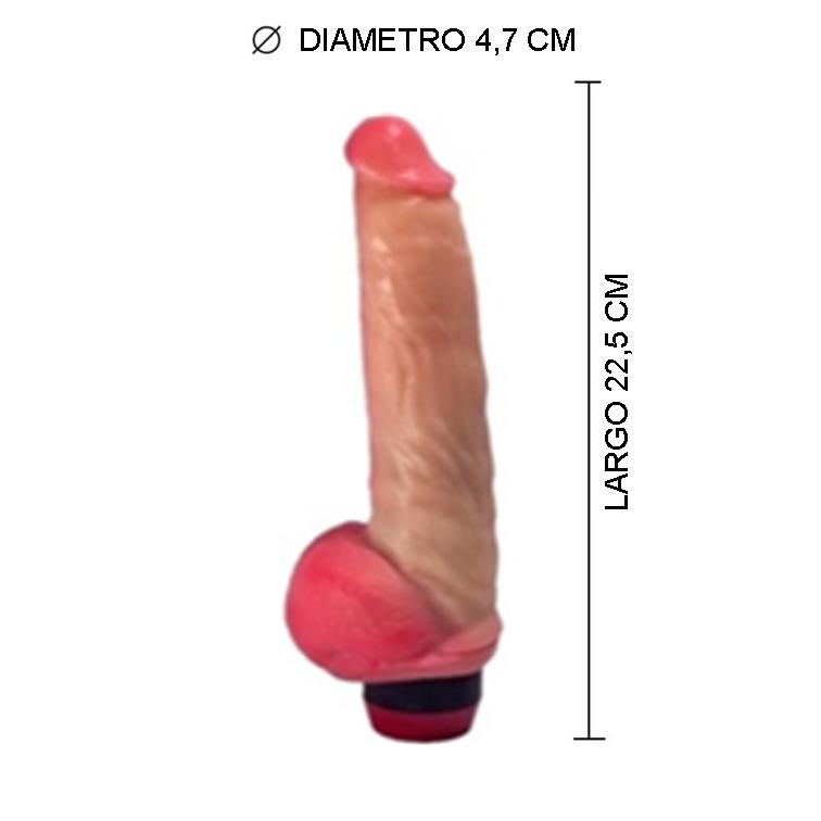 Imagen546 Realistico Fabio grande con vibro en base (V-060-B) - Imagen 1
