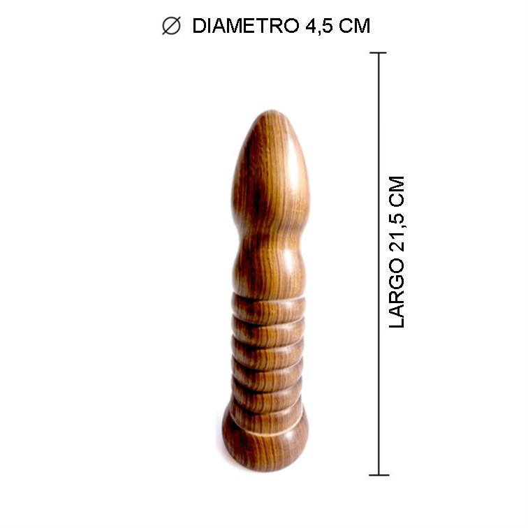 Imagen578 Estaca con anillos Madera 21,5 cm (MD-11) - Imagen 1