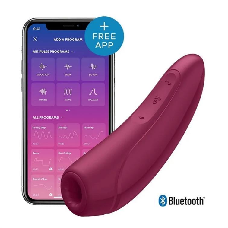 Imagen20 Satisfyer Curvy 1+ Succionador Vibrador USB Control APP (Suc-SF-C1+) - Imagen 1
