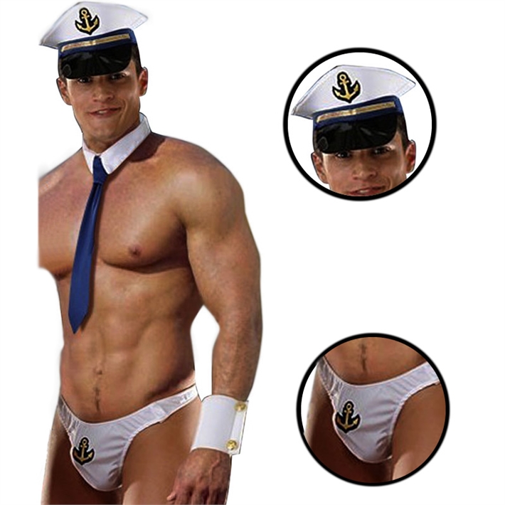 D5053 (1) Disfraz Masculino Capitán Sexy (DL-0284) - Imagen 1
