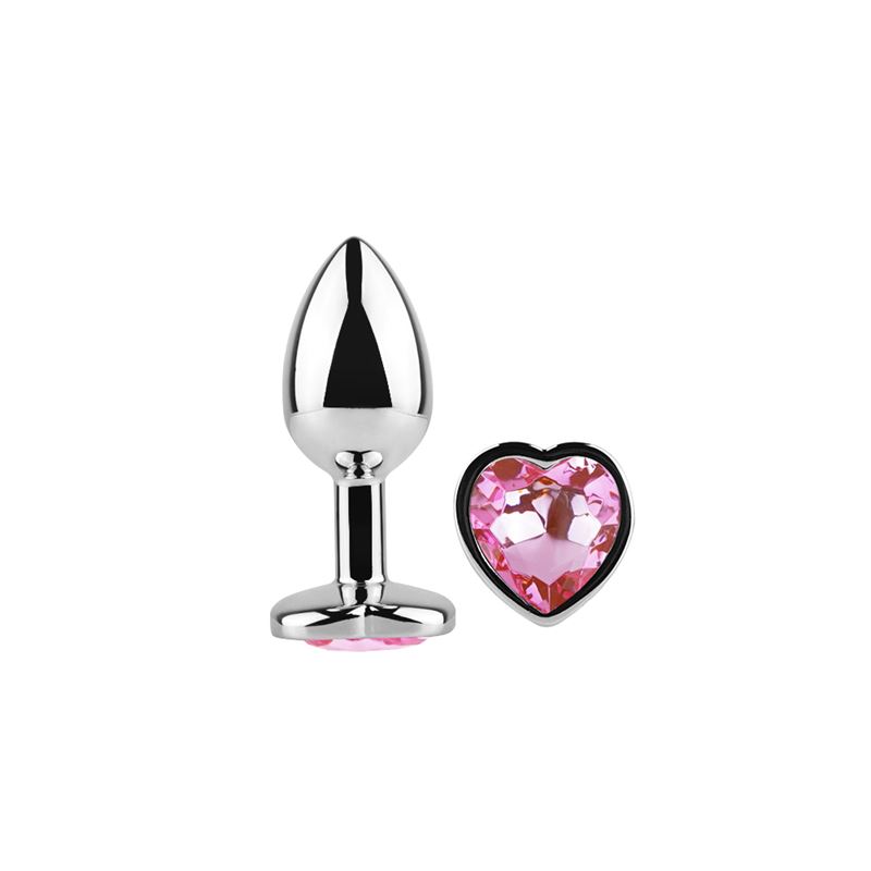 ft-570182-anal-plug-heart-love-metal-small-pink-5cc8077e74164d57bd769467868ca857 Plug Metálico Corazón chico rosa (PM-CC-Rosa) - Imagen 1