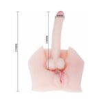 Vibrador Rotador Hermafrodita Baile Male Cock con dildo y vagina (BL-Male) - Imagen 2