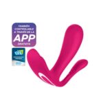 Satisfyer Top Secret Plus – Vibrador Doble estimulación USB recargable y Control por App y carga USB (SF-TS+)