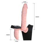 Strap On Doble Baile Ultra con vibro Piel 1(BL-SOV-01) - Imagen 2