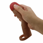 Pretty Love – Funda Extensora de 2 pulgadas Moreno con Anillo Testicular (PL-FA-02-M) - Imagen 6